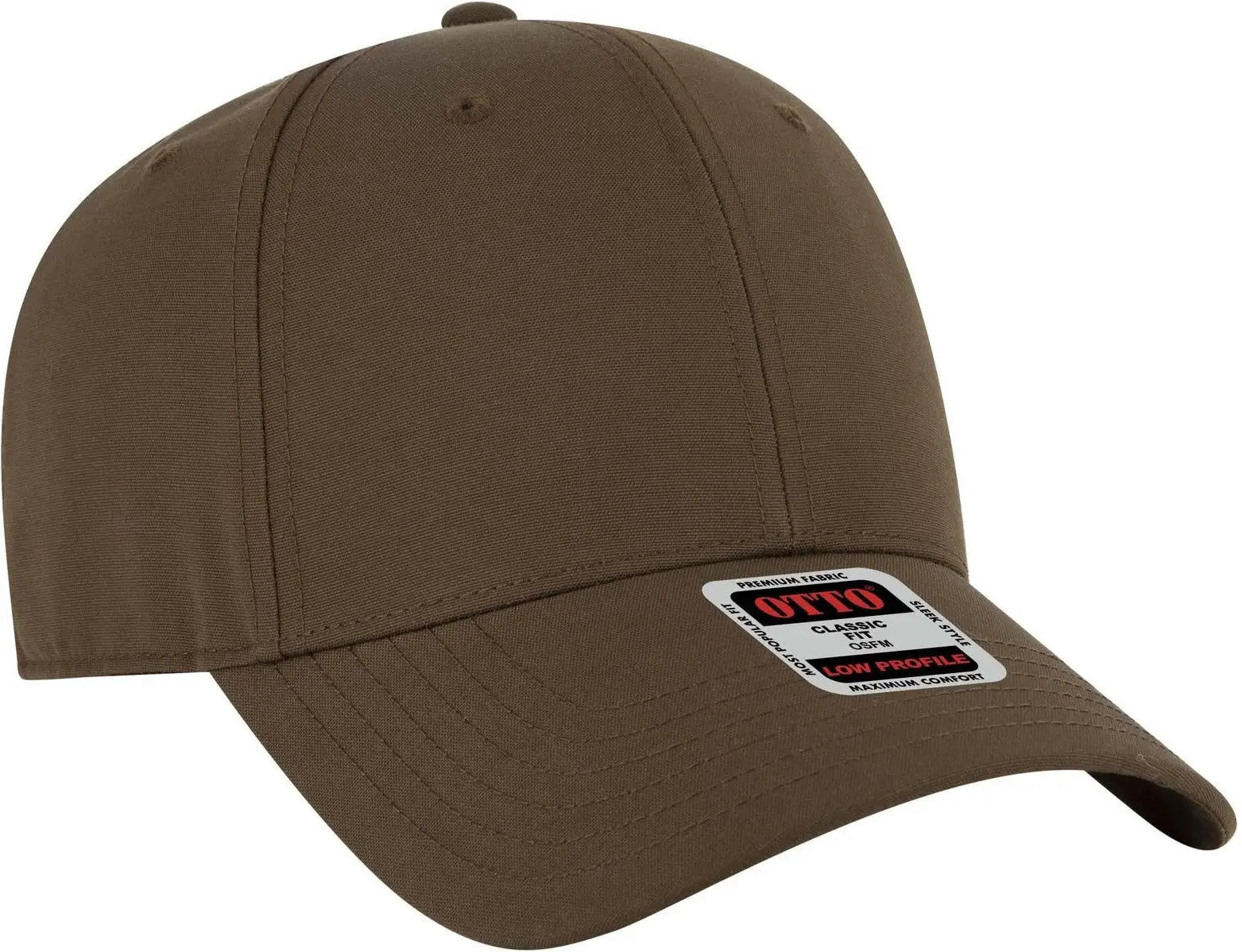 Otto 19-768 6 Panel Low Profile Baseball Cap - d Brn - 1/2’’ - 7 5/8’’
