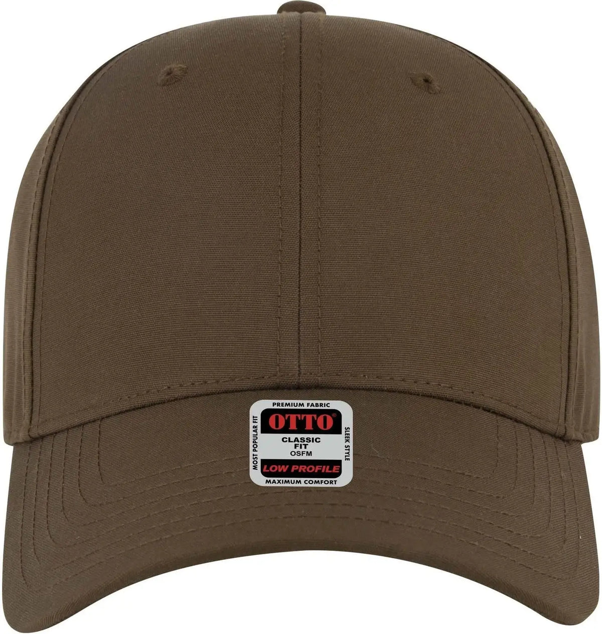 Otto 19-768 6 Panel Low Profile Baseball Cap - d Brn - 1/2’’ - 7 5/8’’