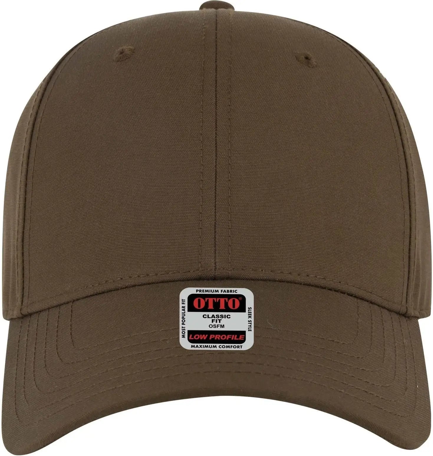 Otto 19-768 6 Panel Low Profile Baseball Cap - d Brn - 1/2’’ - 7 5/8’’
