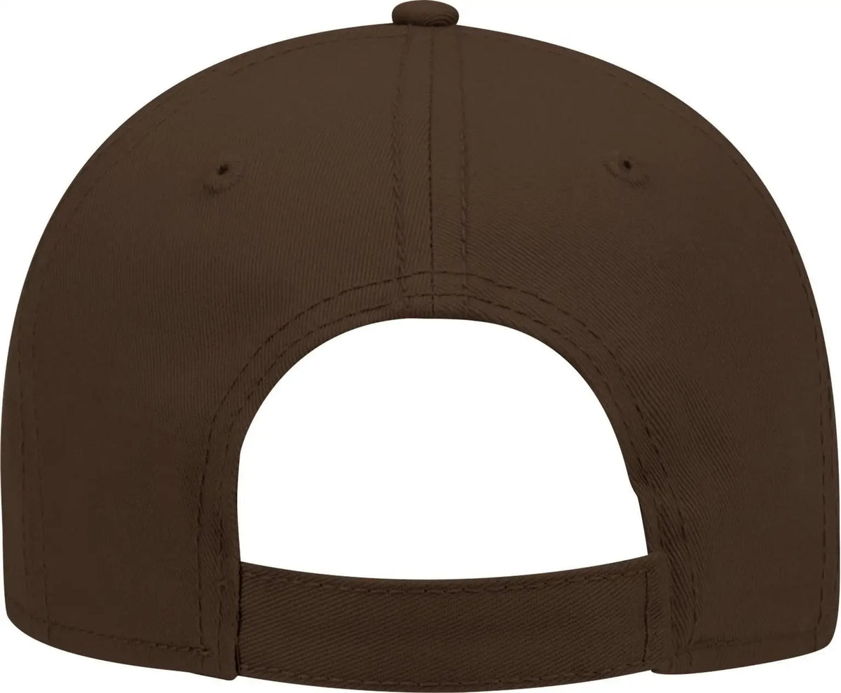 Otto 19-768 6 Panel Low Profile Baseball Cap - Dk. Brown - 1/2’’ - 7 5/8’’