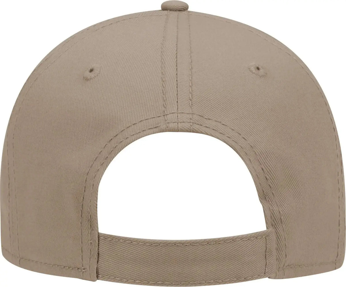 Otto 19-768 6 Panel Low Profile Baseball Cap - Dk. Khaki - 1/2’’ - 7 5/8’’