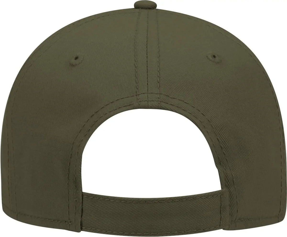 Otto 19-768 6 Panel Low Profile Baseball Cap - Dk. Ol. Green - 1/2’’ - 7 5/8’’