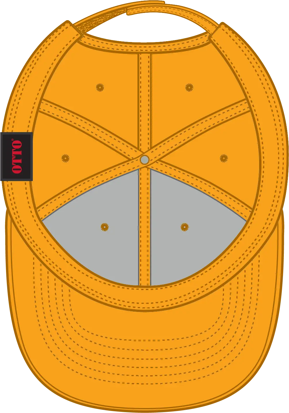 Otto 19-768 6 Panel Low Profile Baseball Cap - Gold