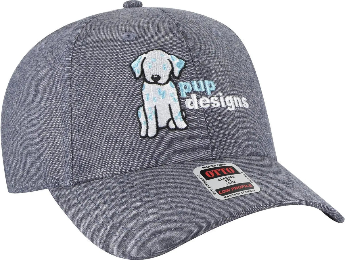 Otto 19-768 6 Panel Low Profile Baseball Cap - Gray - 1/2’’ - 7 5/8’’