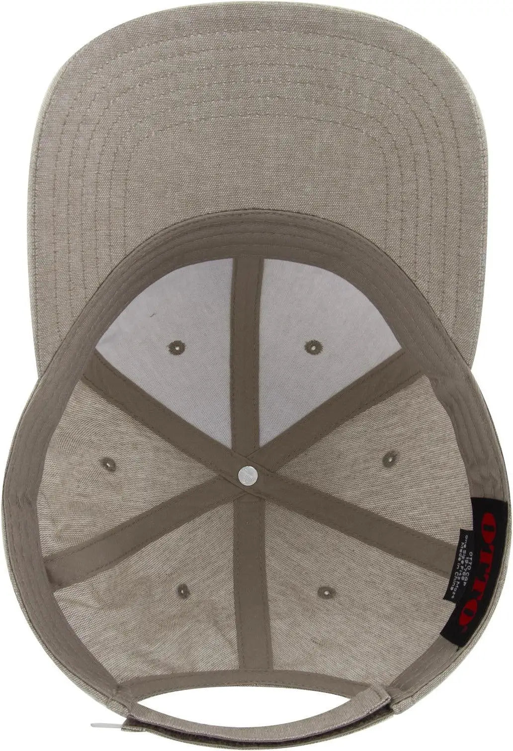 Otto 19-768 6 Panel Low Profile Baseball Cap - Khk - 1/2’’ - 7 5/8’’