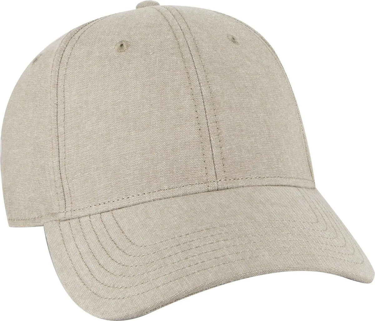 Otto 19-768 6 Panel Low Profile Baseball Cap - Khk - 1/2’’ - 7 5/8’’