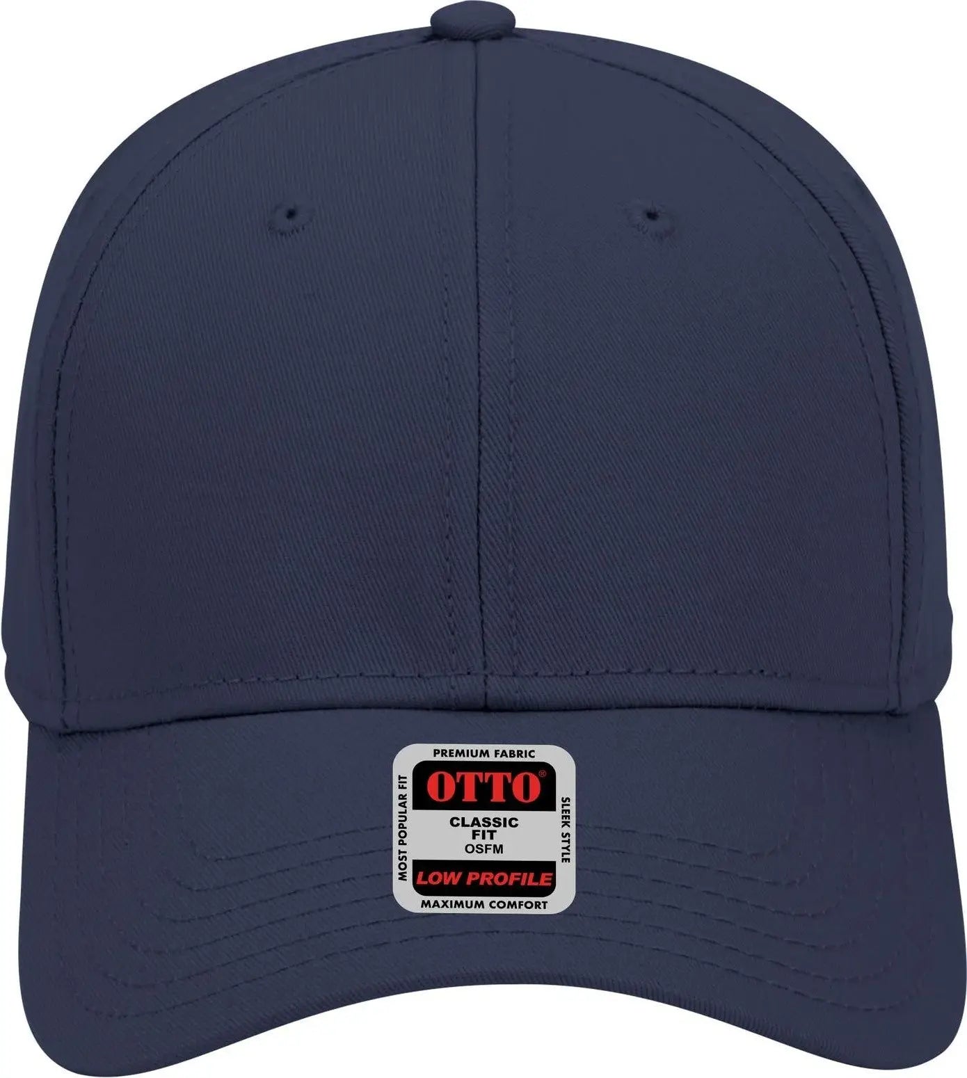 Otto 19-768 6 Panel Low Profile Baseball Cap - Navy - 1/2’’ - 7 5/8’’