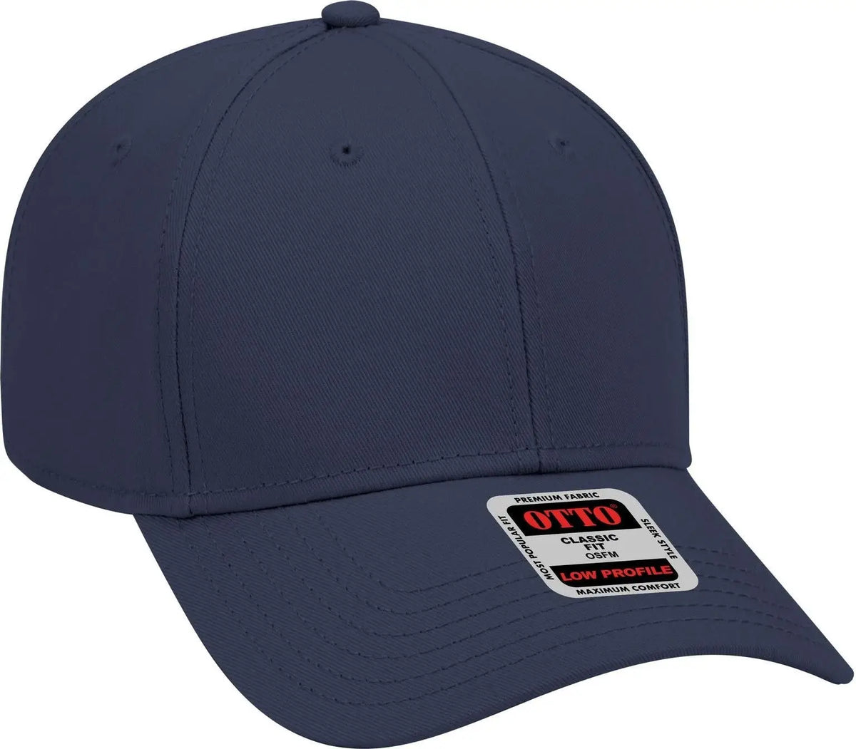 Otto 19-768 6 Panel Low Profile Baseball Cap - Navy - 1/2’’ - 7 5/8’’