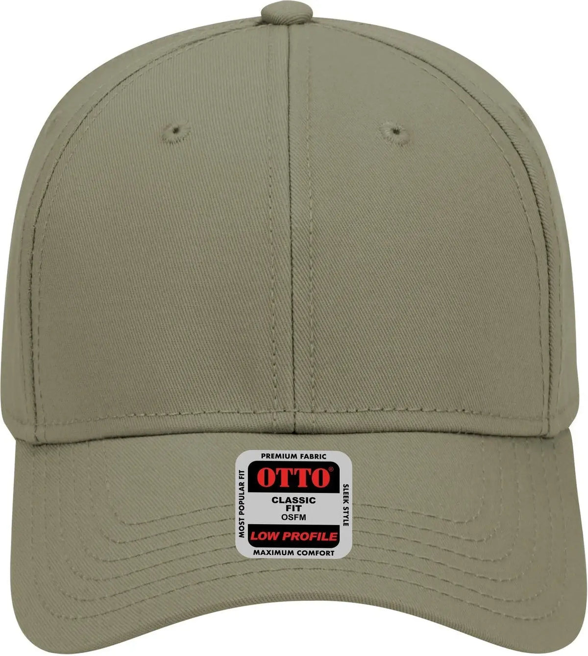 Otto 19-768 6 Panel Low Profile Baseball Cap - Ol. Green - 1/2’’ - 7 5/8’’