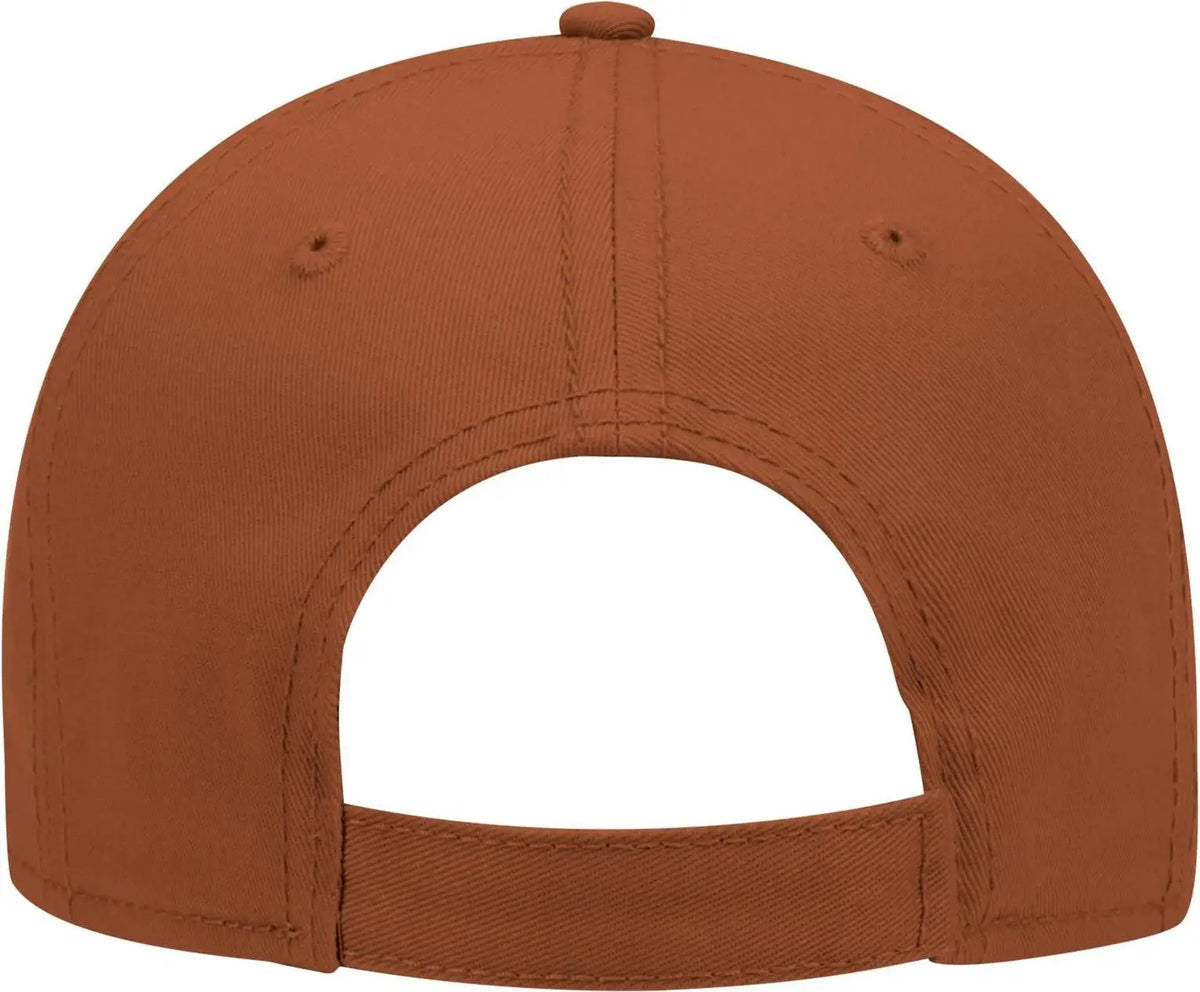 Otto 19-768 6 Panel Low Profile Baseball Cap - Tx. Orange - 1/2’’ - 7 5/8’’
