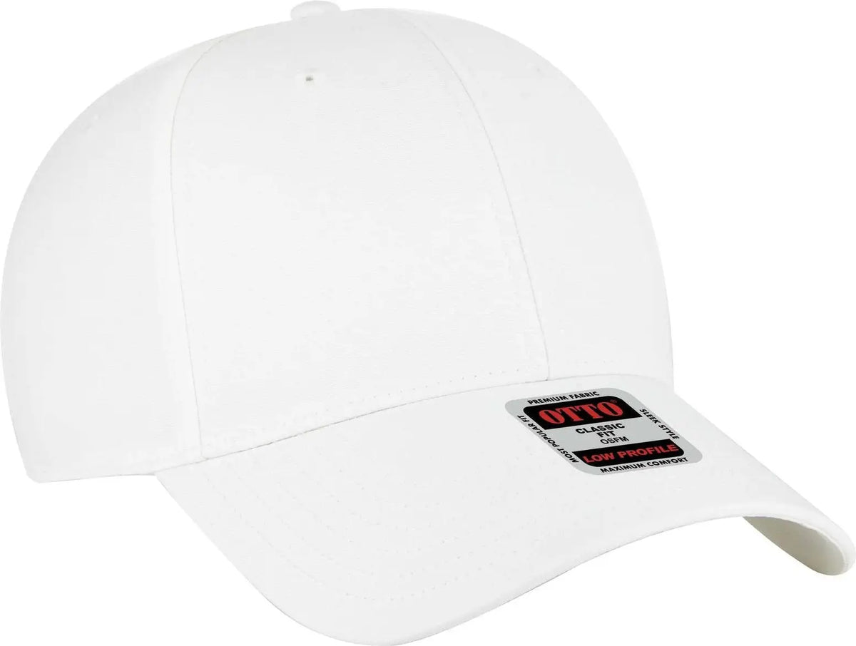 Otto 19-768 6 Panel Low Profile Baseball Cap - Wht - 1/2’’ - 7 5/8’’