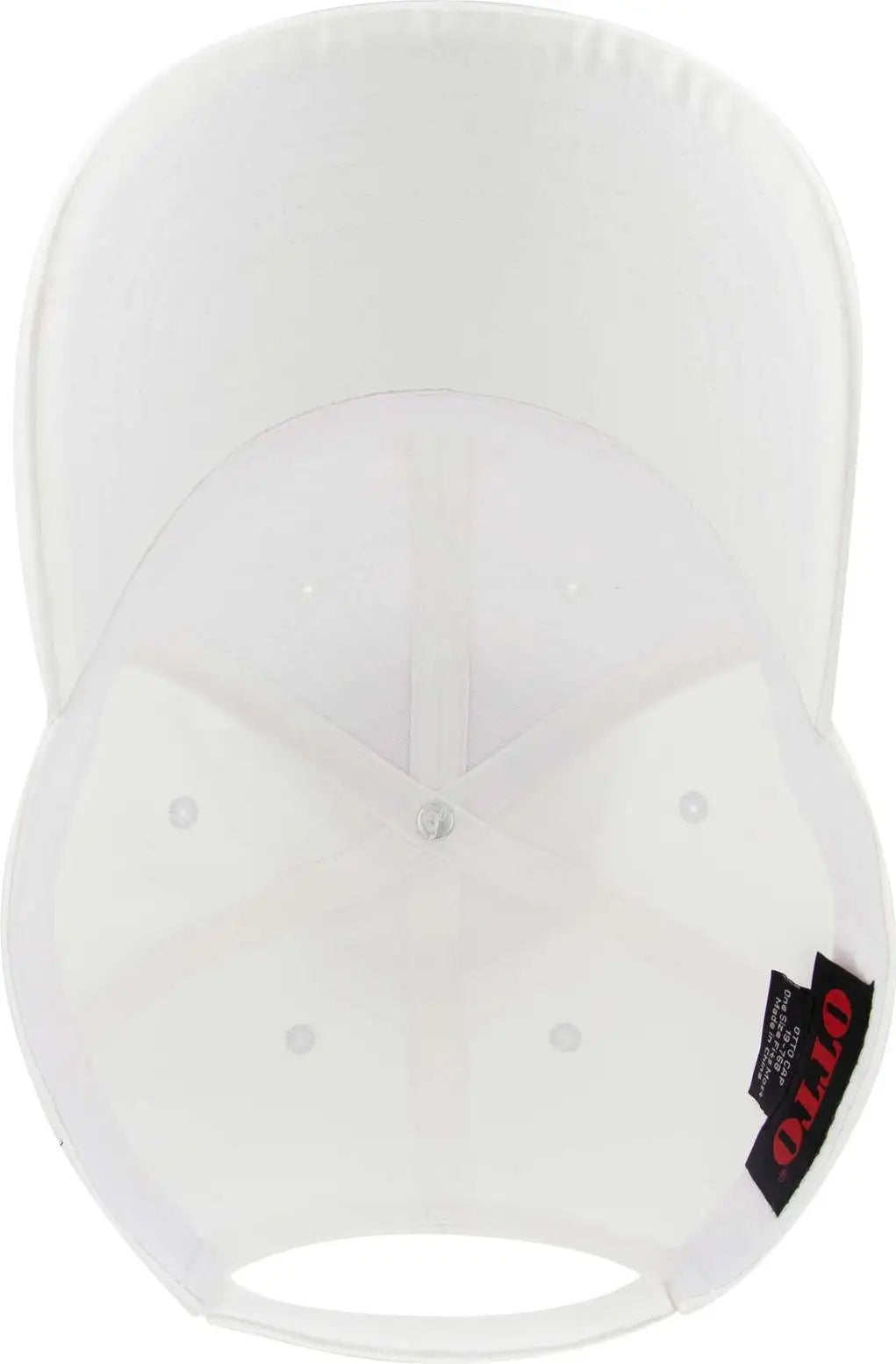 Otto 19-768 6 Panel Low Profile Baseball Cap - Wht - 1/2’’ - 7 5/8’’