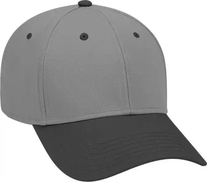 Otto 19-768 Superior Cotton Twill Low Profile Pro Style Cap - Black Charcoal - Dark Gray / one Size Fits Most