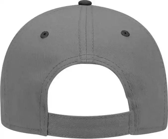 Otto 19-768 Superior Cotton Twill Low Profile Pro Style Cap - Black Charcoal - Dark Gray / one Size Fits Most