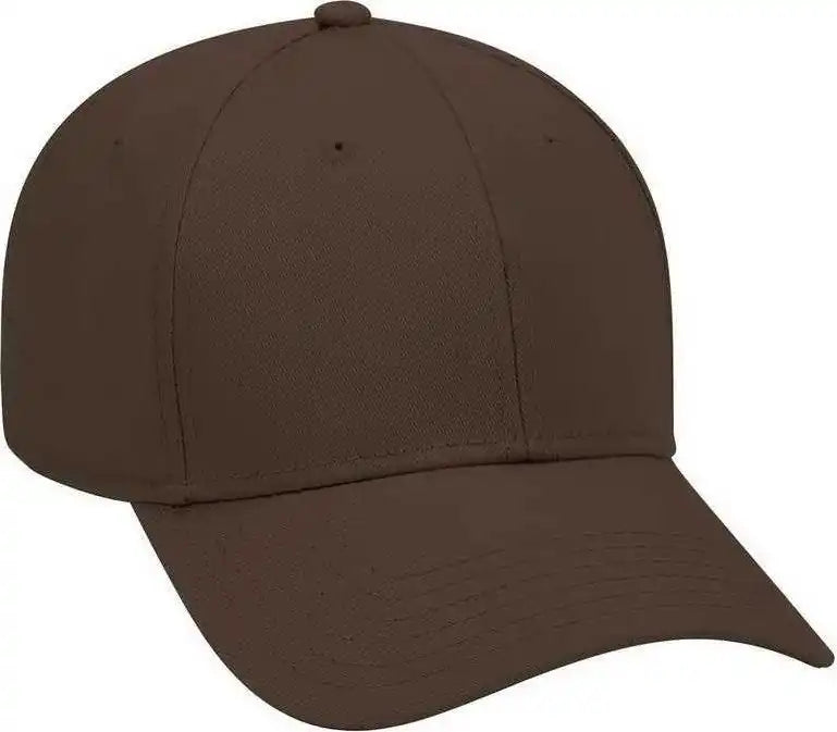 Otto 19-768 Superior Cotton Twill Low Profile Pro Style Cap - Dark Brown - one Size Fits Most