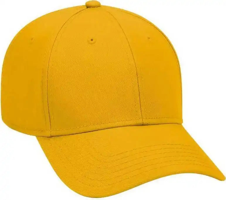Otto 19-768 Superior Cotton Twill Low Profile Pro Style Cap - Gold - one Size Fits Most