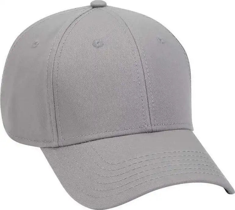 Otto 19-768 Superior Cotton Twill Low Profile Pro Style Cap - Gray - one Size Fits Most