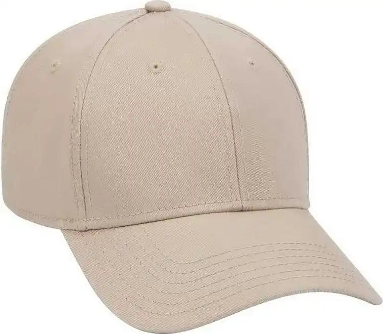 Otto 19-768 Superior Cotton Twill Low Profile Pro Style Cap - Khaki - one Size Fits Most