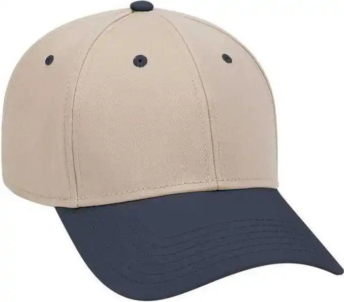 Otto 19-768 Superior Cotton Twill Low Profile Pro Style Cap - Navy Khaki - one Size Fits Most