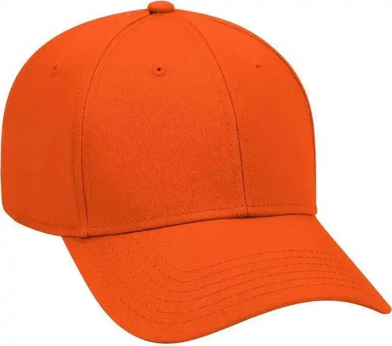 Otto 19-768 Superior Cotton Twill Low Profile Pro Style Cap - Orange - one Size Fits Most