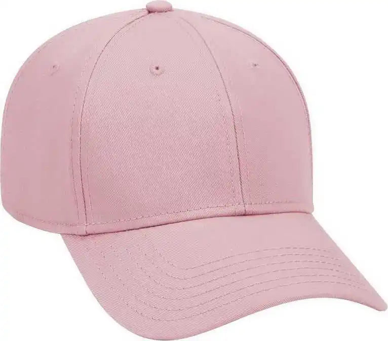 Otto 19-768 Superior Cotton Twill Low Profile Pro Style Cap - Pink - one Size Fits Most