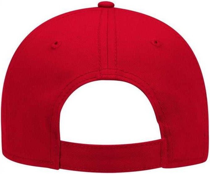 Otto 19-768 Superior Cotton Twill Low Profile Pro Style Cap - Red - one Size Fits Most