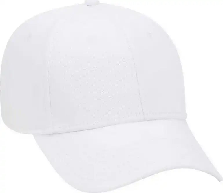 Otto 19-768 Superior Cotton Twill Low Profile Pro Style Cap - White - one Size Fits Most
