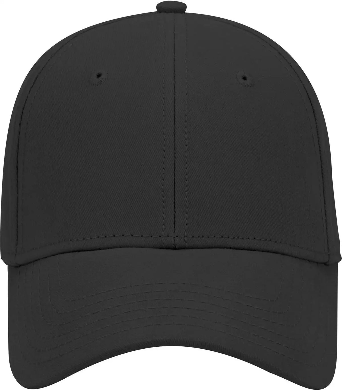 Otto 19-860 6 Panel Low Profile Baseball Cap - Black - 1/2’’ - 7 5/8’’