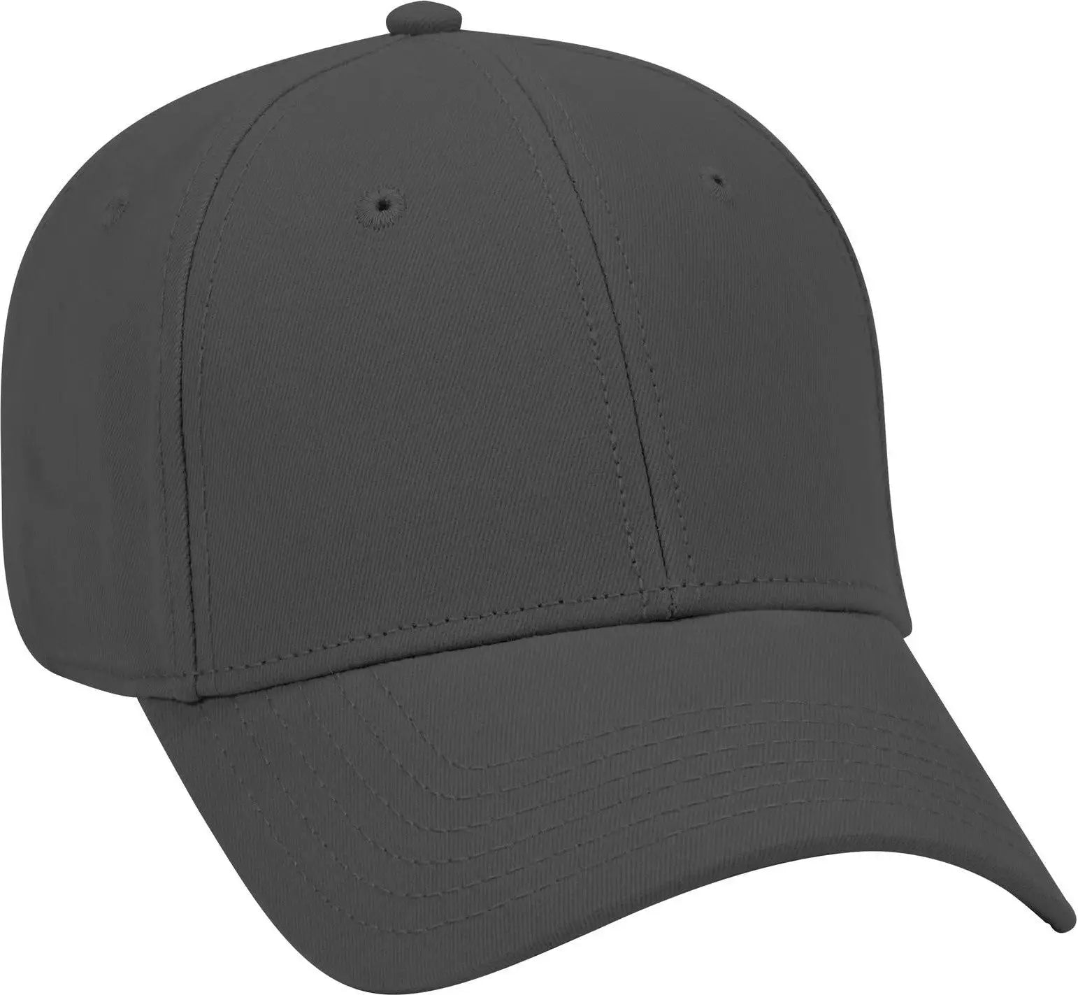 Otto 19-860 6 Panel Low Profile Baseball Cap - Char. Gray - 1/2’’ - 7 5/8’’