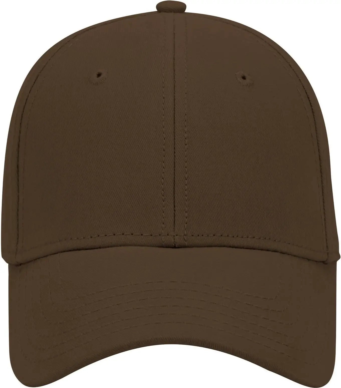 Otto 19-860 6 Panel Low Profile Baseball Cap - Dk. Brown - 1/2’’ - 7 5/8’’