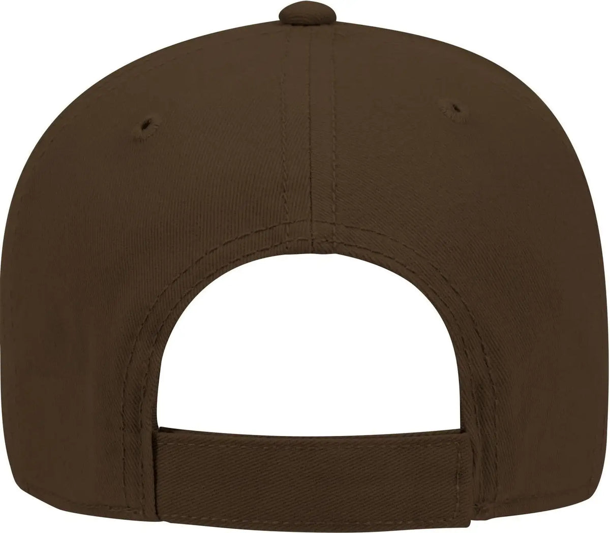 Otto 19-860 6 Panel Low Profile Baseball Cap - Dk. Brown - 1/2’’ - 7 5/8’’