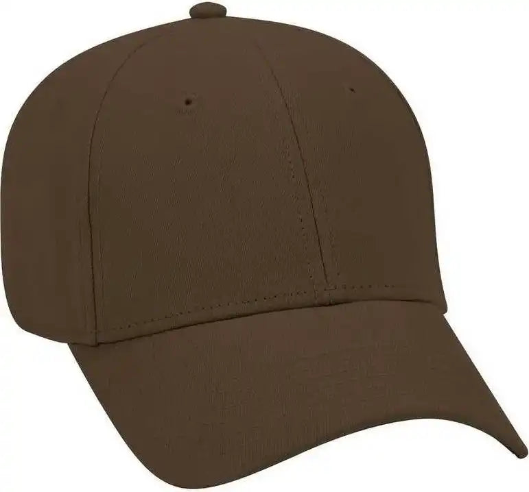 Otto 19-860 Ultra Soft Superior Brushed Cotton Twill Low Profile Pro Style Cap - Dark Brown - one Size Fits Most