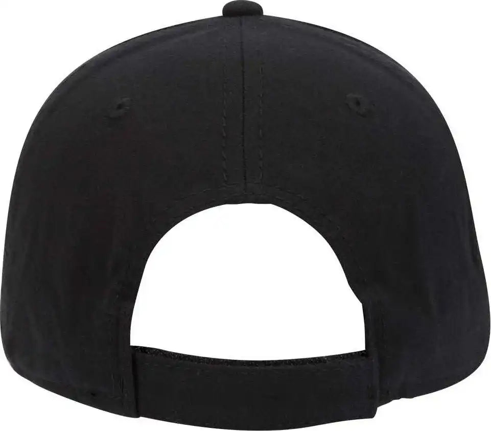 Otto 19-922 Jersey Knit Low Profile Pro Style Cap - Black - one Size Fits Most
