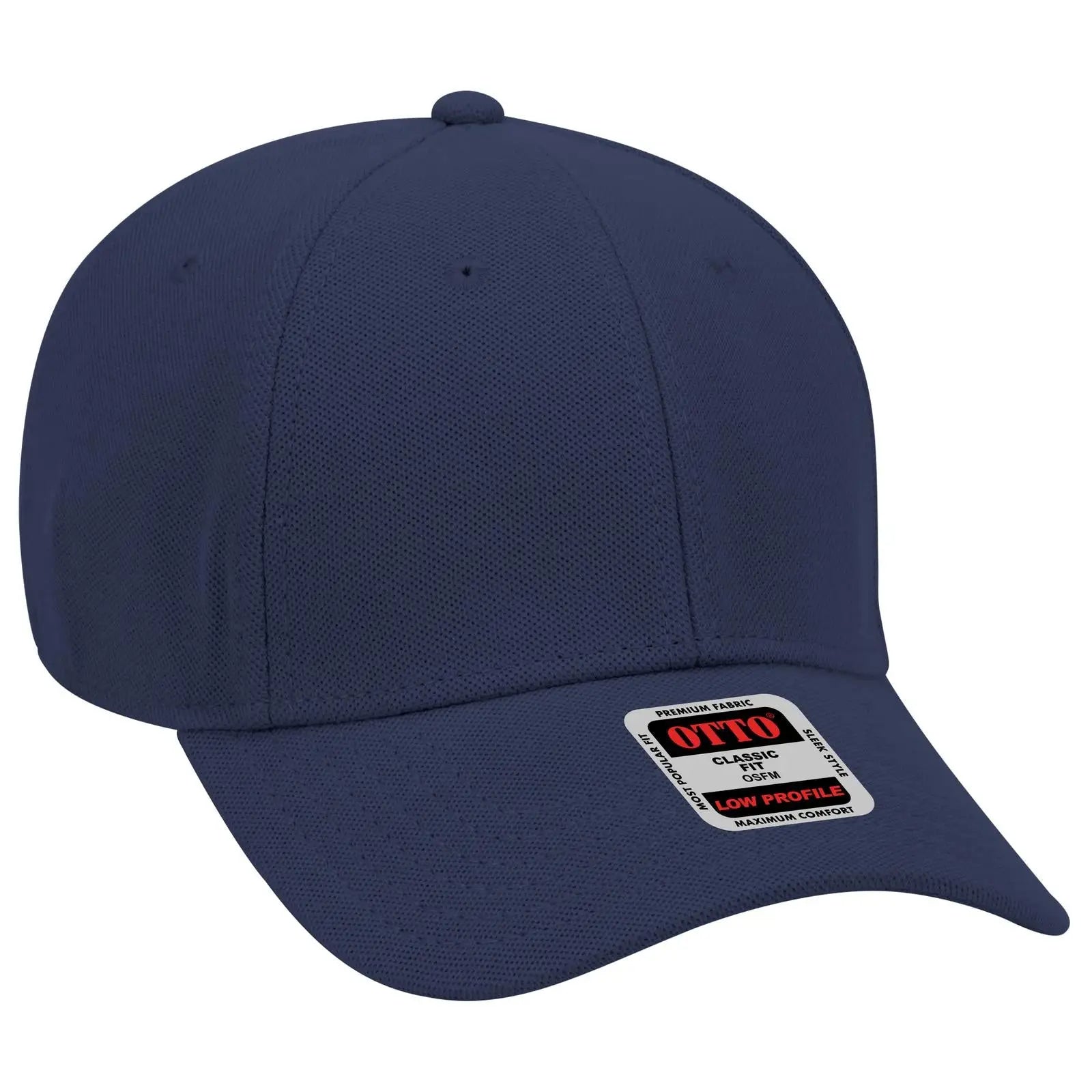 Otto 19-926 6 Panel Low Profile Baseball Cap - Navy - 7 3/8’’ - 5/8’’