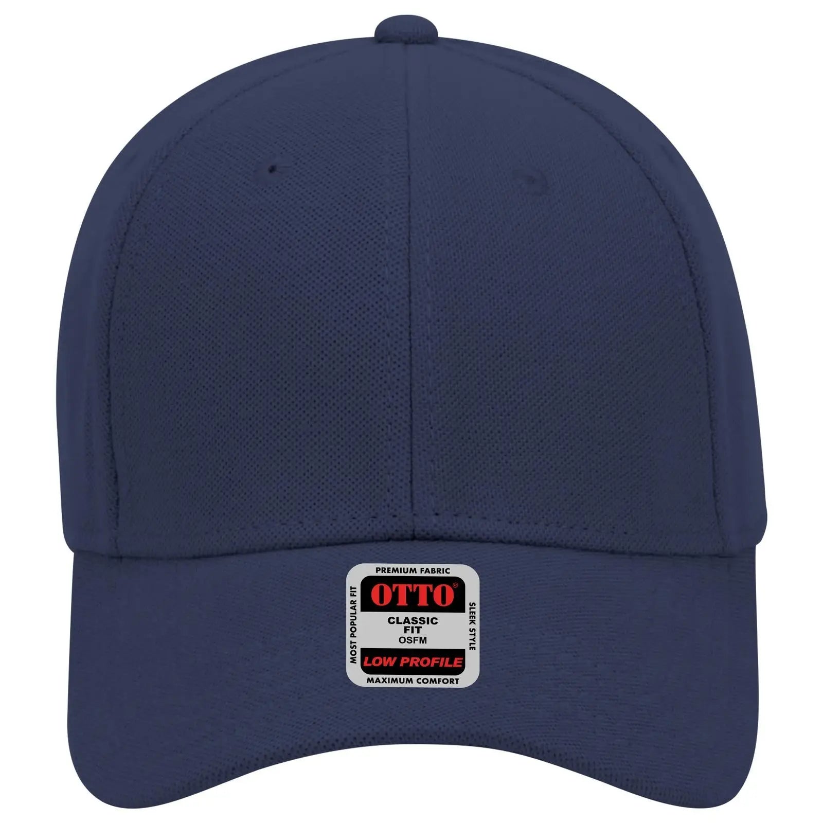 Otto 19-926 6 Panel Low Profile Baseball Cap - Navy - 7 3/8’’ - 5/8’’