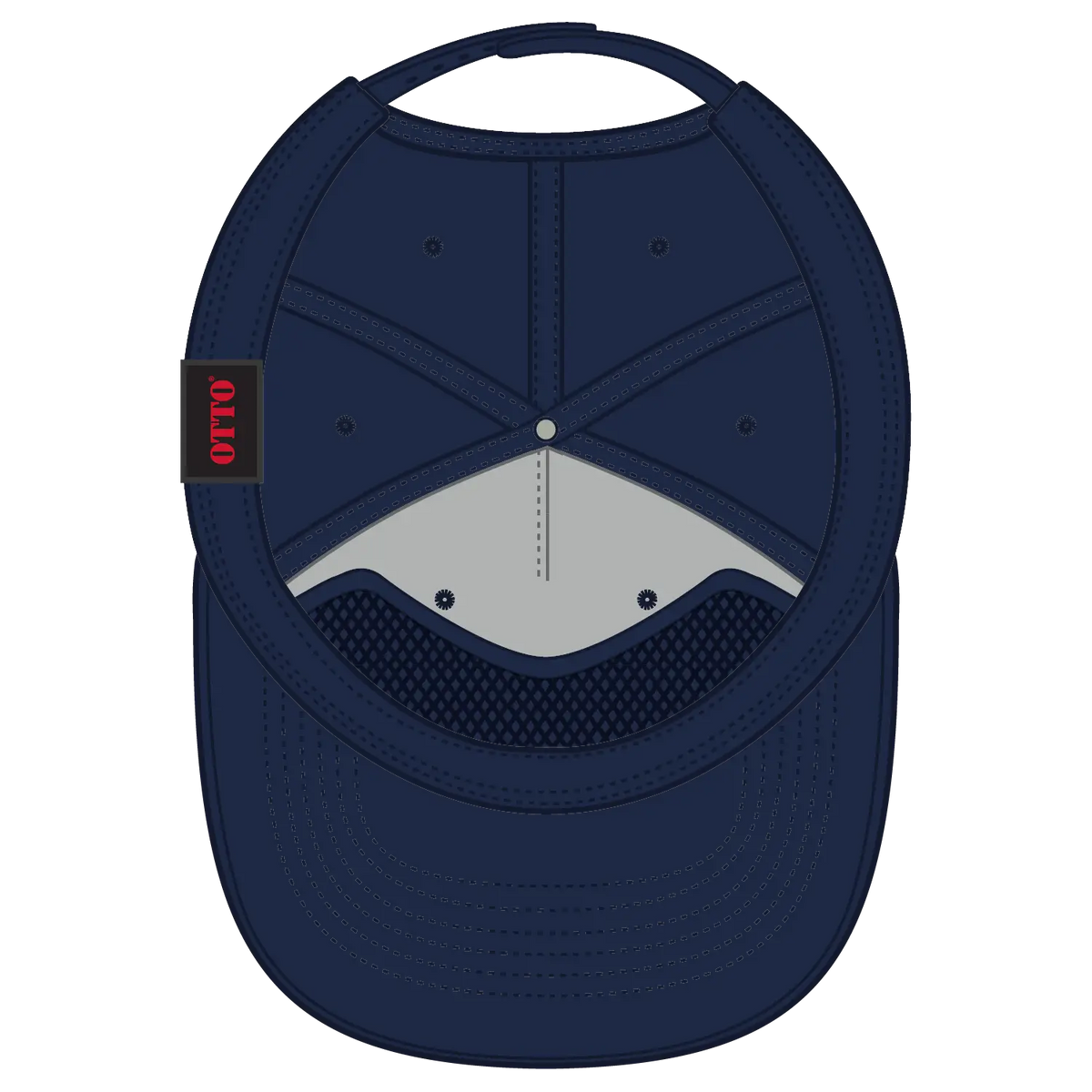 Otto 1959-1 5 Panel Mid Profile Baseball Cap - Navy - 7 3/8’’ - 5/8’’