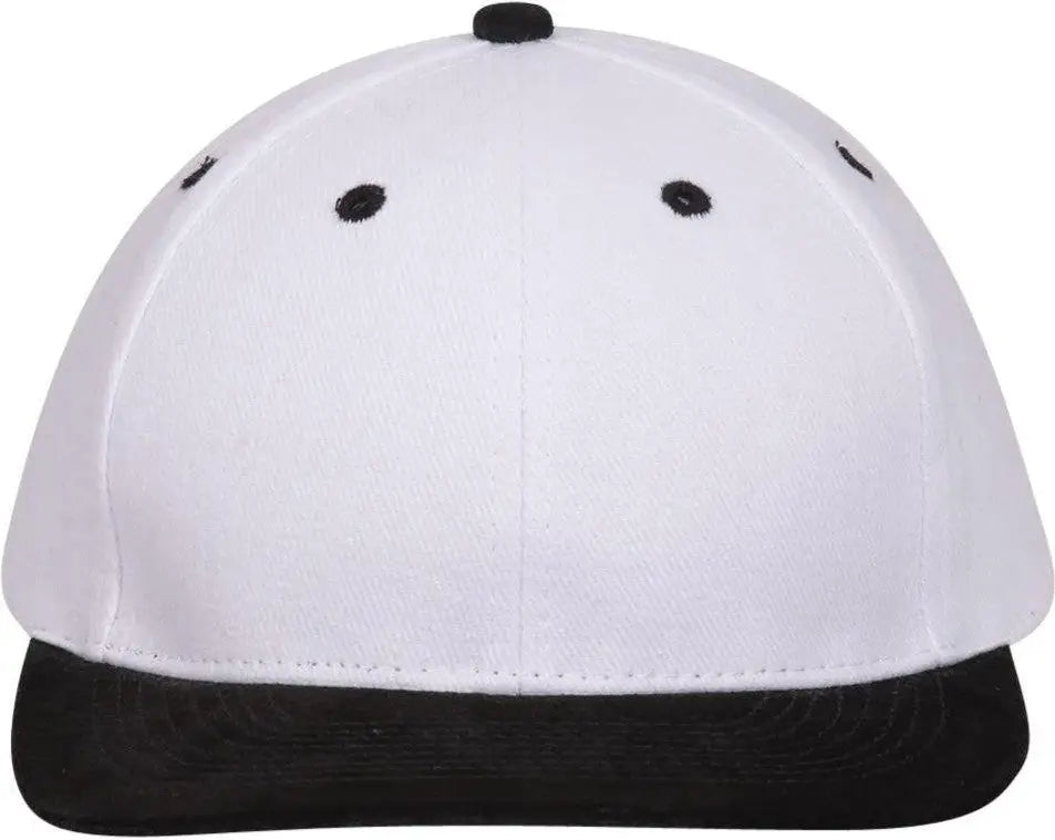 Otto 21-152 6 Panel Low Profile Baseball Cap - Blk/wht - 1/2’’ - 7 5/8’’