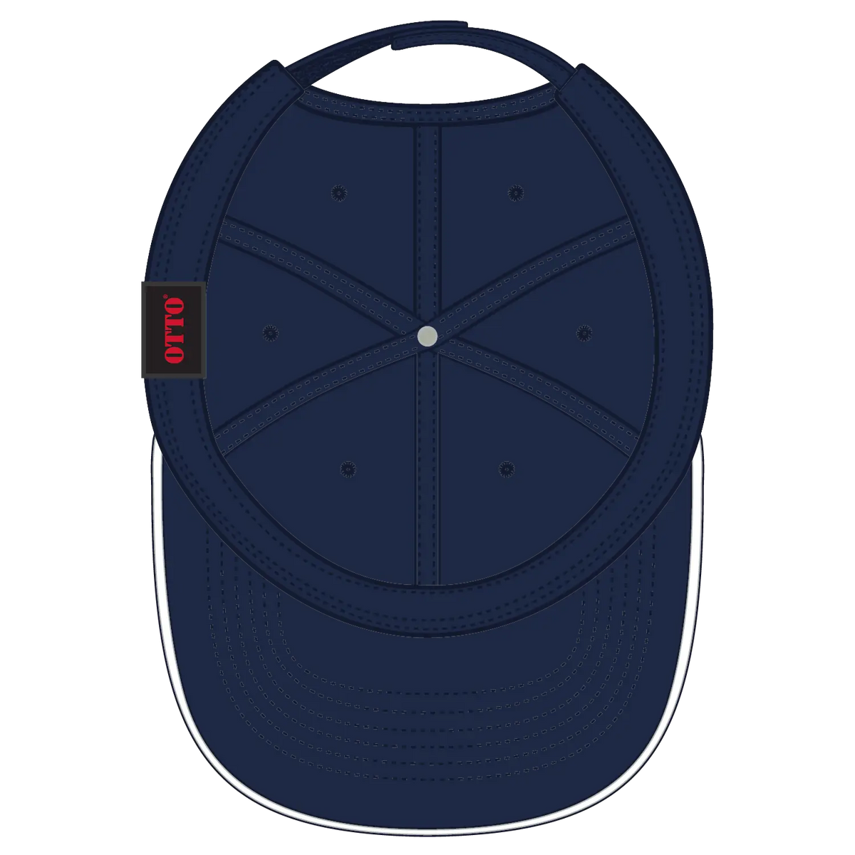 Otto 22-688 6 Panel Low Profile Baseball Cap - Nvy/nvy/wht - 7 3/8’’ - 5/8’’