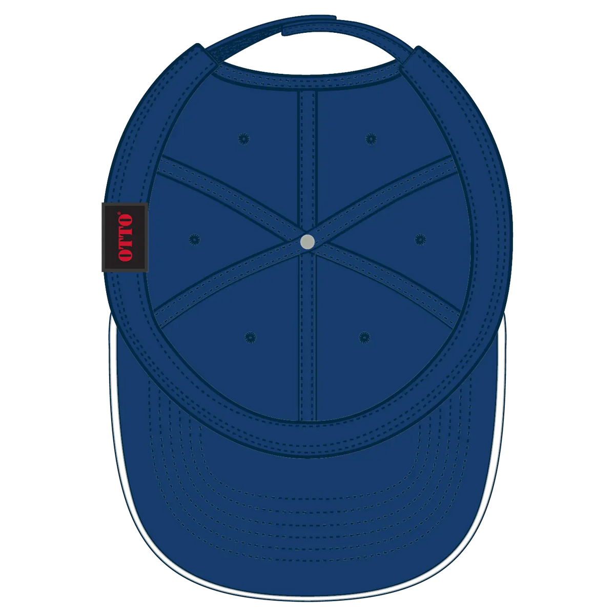 Otto 22-688 6 Panel Low Profile Baseball Cap - Ryl/ryl/wht - 7 3/8’’ - 5/8’’