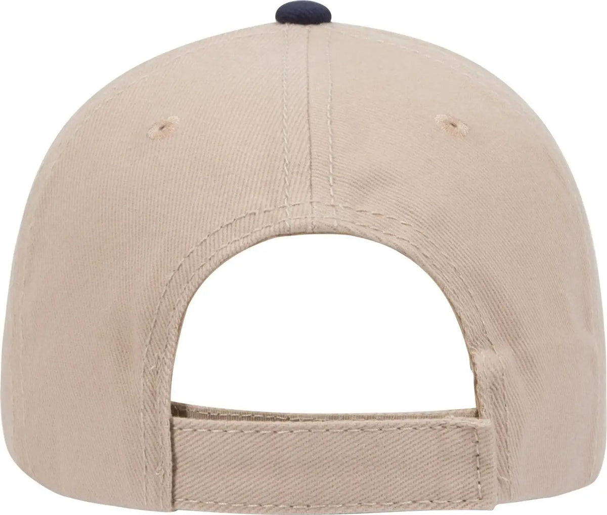 Otto 23-255 6 Panel Low Profile Baseball Cap - Kha/kha/nvy