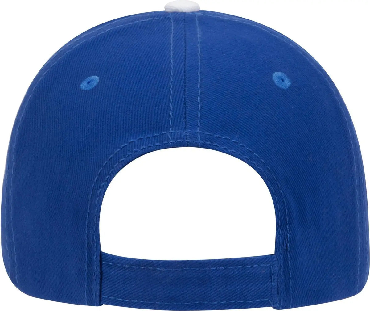 Otto 23-255 6 Panel Low Profile Baseball Cap - Ryl/ryl/wht