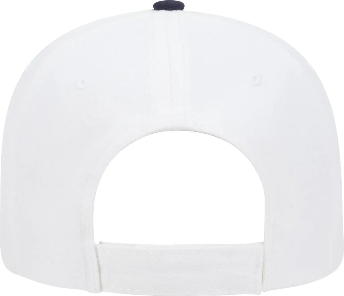Otto 23-255 6 Panel Low Profile Baseball Cap - Wht/wht/nvy