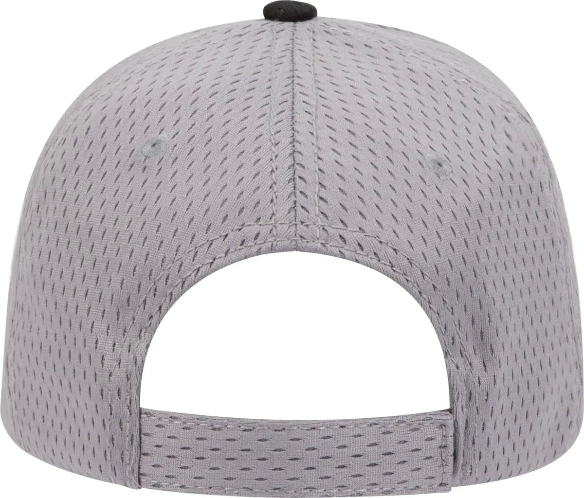 Otto 23-368 6 Panel Low Profile Baseball Cap - Gry/gry/blk - 1/2’’ - 7 5/8’’