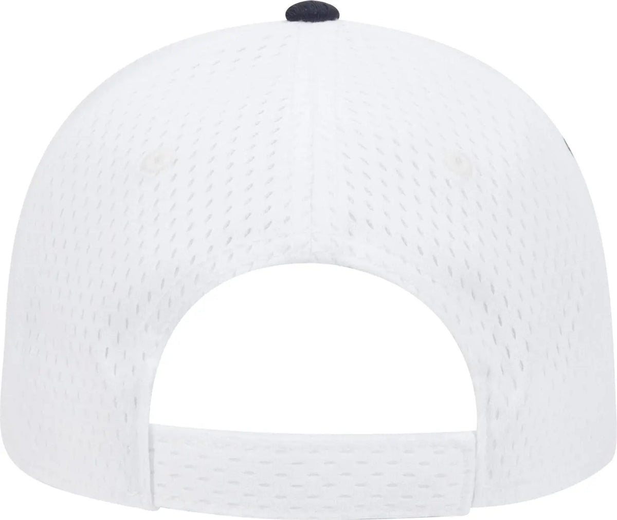 Otto 23-368 6 Panel Low Profile Baseball Cap - Wht/wht/nvy