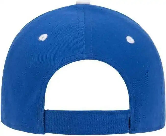 Otto 23-370 Superior Brushed Cotton Twill Sandwich Visor Low Profile Pro Style Structured Firm Front Panel Cap - Royal