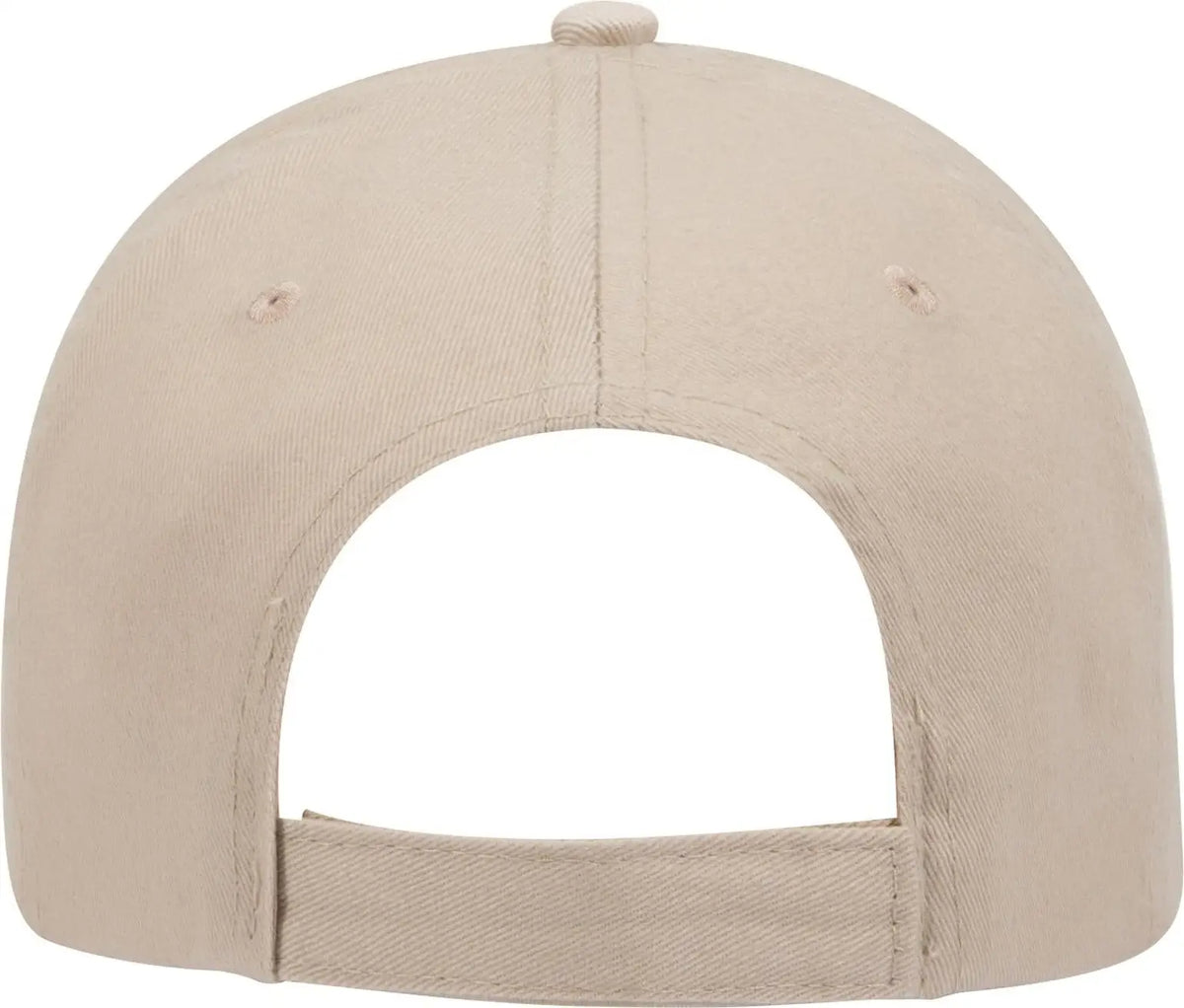 Otto 23-430 6 Panel Low Profile Baseball Cap - Blk/kha/kha - 1/2’’ - 7 5/8’’