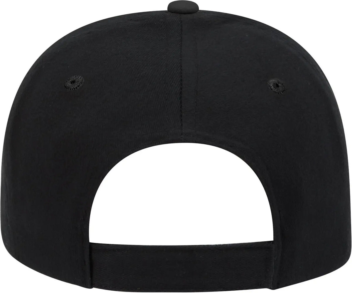 Otto 23-430 6 Panel Low Profile Baseball Cap - Kha/blk/blk - 1/2’’ - 7 5/8’’