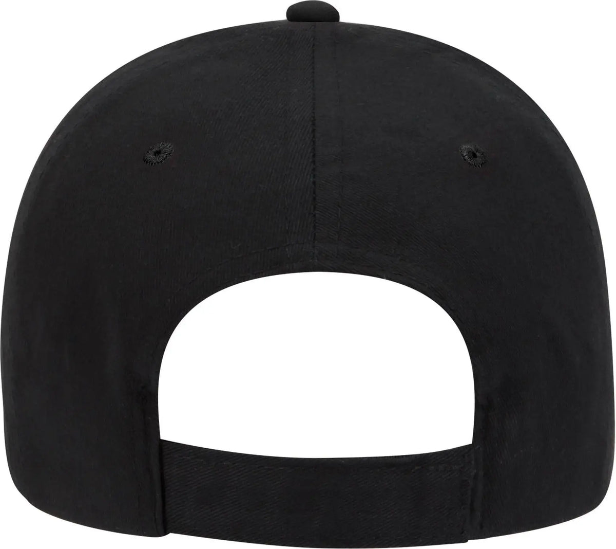 Otto 23-430 6 Panel Low Profile Baseball Cap - Red/blk/blk - 1/2’’ - 7 5/8’’
