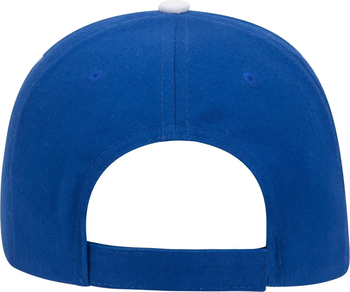 Otto 23-430 6 Panel Low Profile Baseball Cap - Ryl/ryl/wht - 1/2’’ - 7 5/8’’