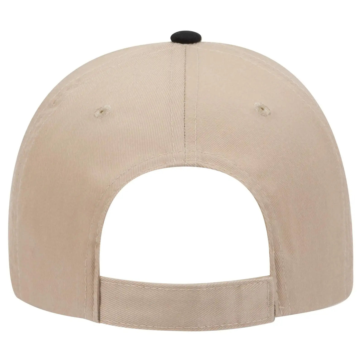 Otto 23-434 6 Panel Low Profile Baseball Cap - Kha/kha/blk - 7 3/8’’ - 5/8’’